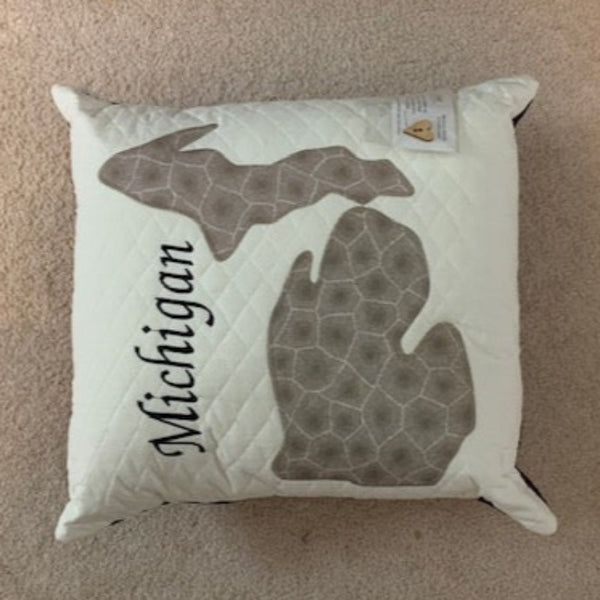 MICHIGAN PETOSKEY STONE PILLOW