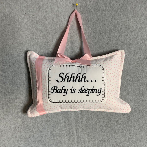 BABY BIRTH PERSONALIZED PILLOW / DOOR HANGER MINI PILLOW